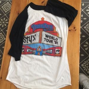 Vintage Styx Baseball Tee
